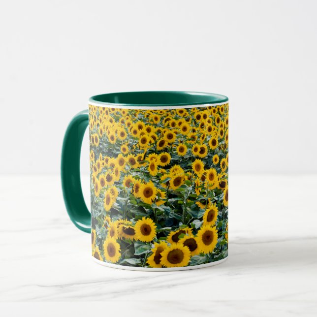 Mug Fleurs de soleil en pleine floraison (Devant gauche)