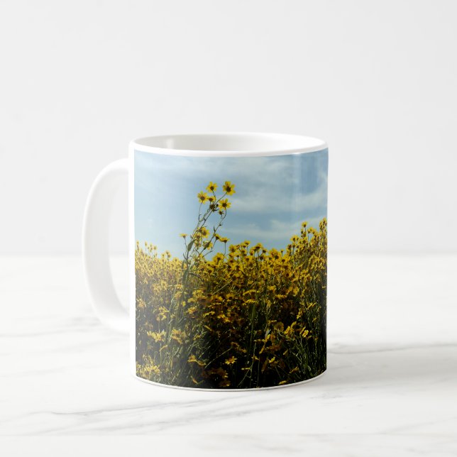 Mug Fleurs de soleil fleurs sauvages (Devant gauche)