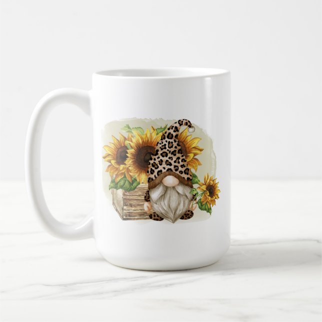 Mug Fleurs de soleil léopard Gnome (Gauche)