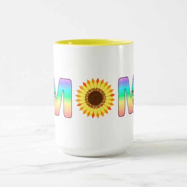 Mug Fleurs de soleil MOM et souris (Centre)