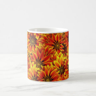Mug Fleurs de soleil orange