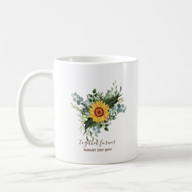 Mug Fleurs de soleil rustiques Eucalyptus Leaf (Gauche)