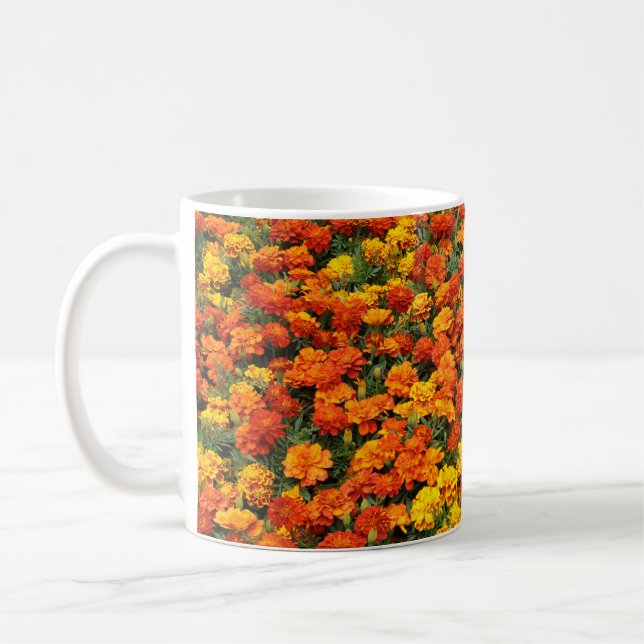 Mug Fleurs de souci orange (Gauche)
