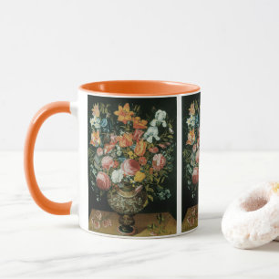 Mug Fleurs de style baroque vintage dans un vase