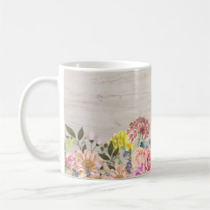 Mug Fleurs de sublimation de café