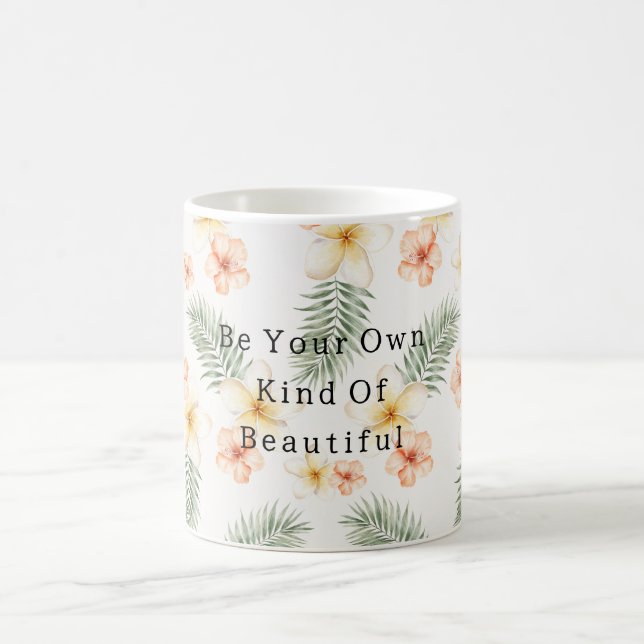 Mug Fleurs de Tilleul Blanc aux Pétales de Pêcher et F (Centre)