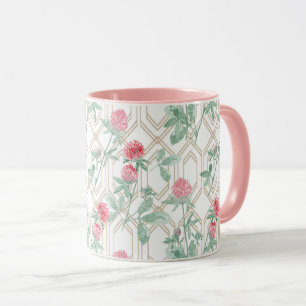 Mug Fleurs de trèfle d'aquarelle