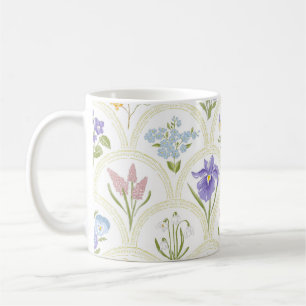 Mug Fleurs de variété du jardin de printemps en médail