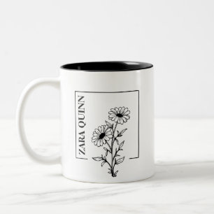 Mug Fleurs des Champs et Marguerites Personnalisé