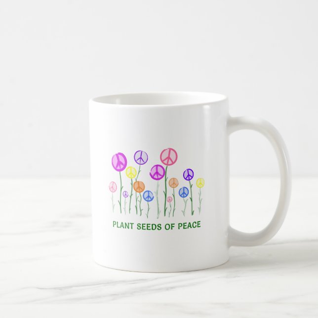 Mug Fleurs des signes de paix (Droite)