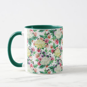 Mug Fleurs d'été colorées motif