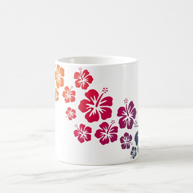 Mug fleurs d'hibiscus colorées (Centre)