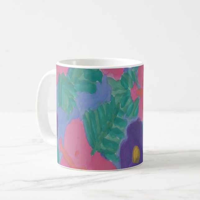 Mug Fleurs d'Hibiscus tropicaux (Devant gauche)