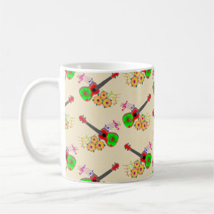 Mug Fleurs d'Hibiscus Ukulele hawaïen