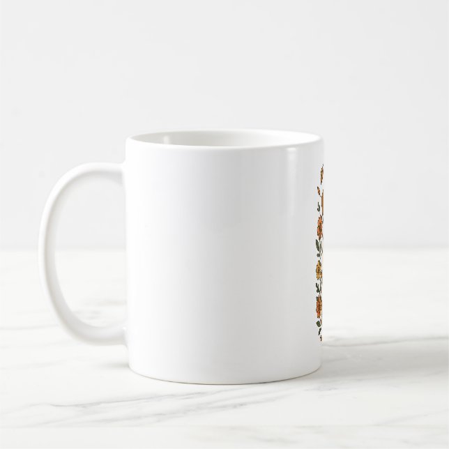 Mug Fleurs d'hiver du Labrador d'Halloween (Gauche)