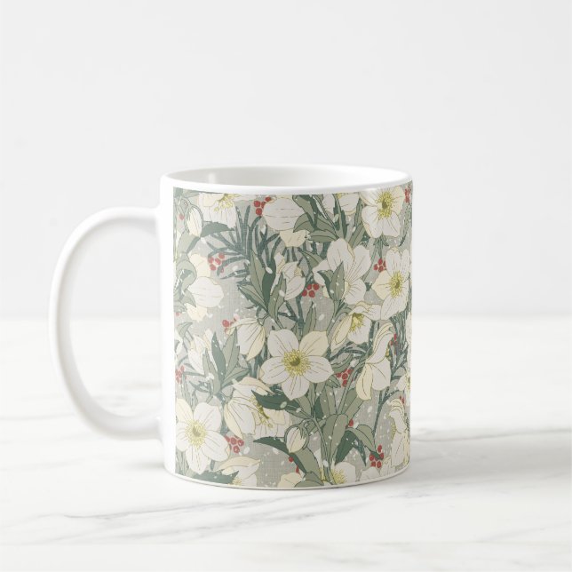 Mug Fleurs d'hiver Hellebore (Gauche)