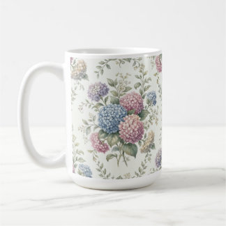 Mug Fleurs d'hortensia délicates