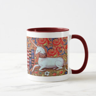MUG FLEURS D'IMAGINAIRES UNICORNES ET MÉDIÉVAUX, MOTIF