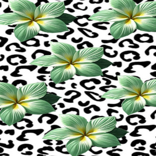 Mug Fleurs d'impression léopard tropicale