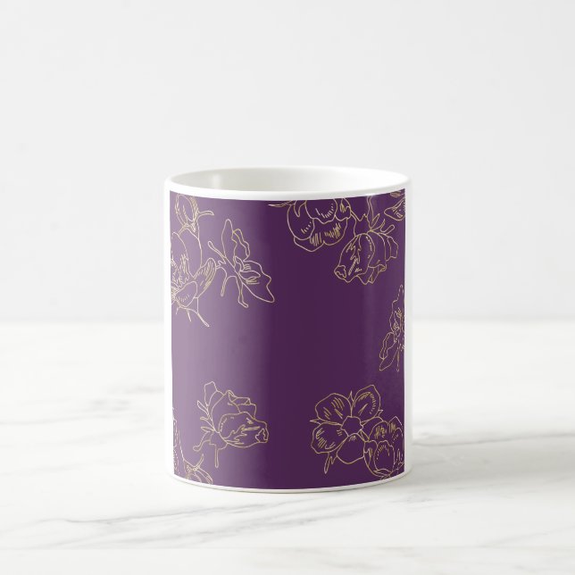Mug Fleurs d'or Art nouveau (Centre)
