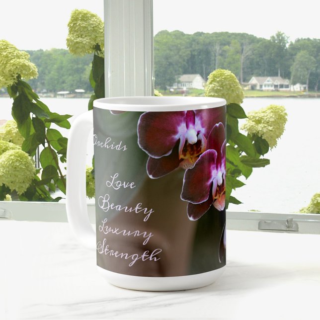 Mug Fleurs d'orchidées violettes exotiques (Créateur téléchargé)