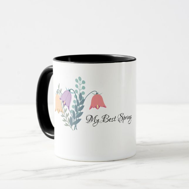 Mug Fleurs du jardin de printemps Mon meilleur printem (Devant gauche)