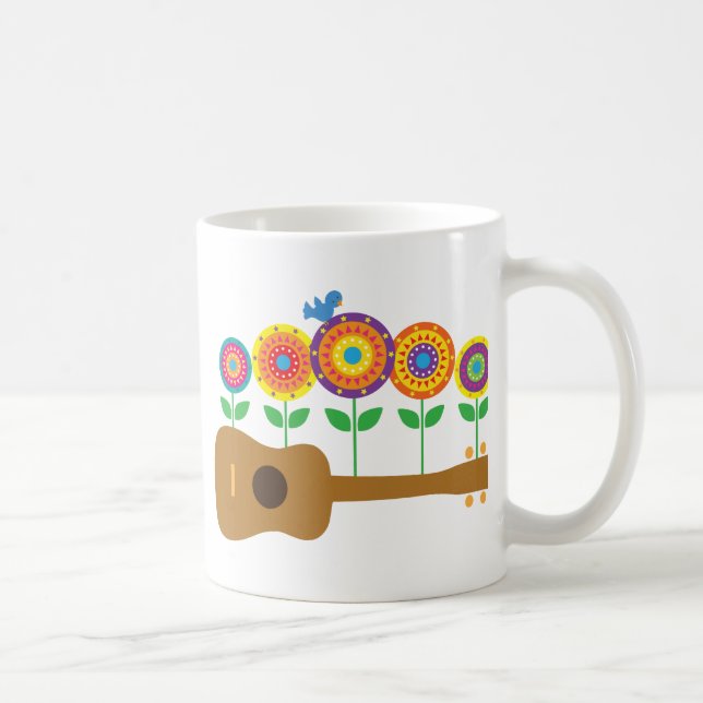 Mug Fleurs d'ukulélé (Droite)