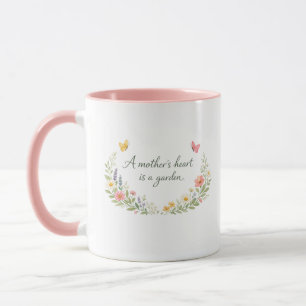 Mug Fleurs Élégantes pour la Fête des Mères