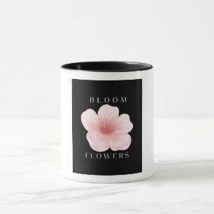 Mug Fleurs en Fleur Élégante Fleur Rose Esthétique Noi