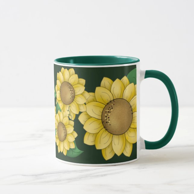 Mug Fleurs ensoleillées (Droite)