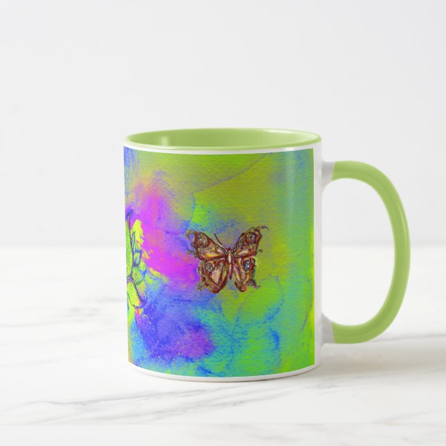 MUG FLEURS ET BUTTERFLITS BLANCS (Droite)