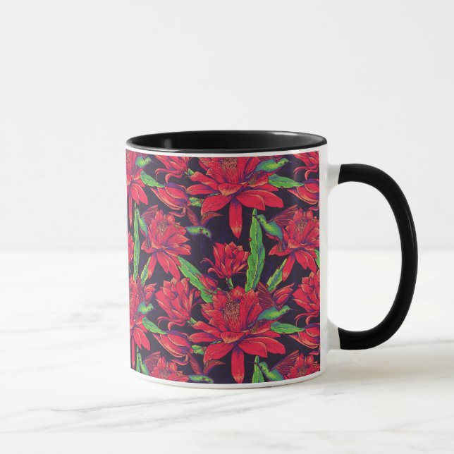 Mug Fleurs et colibris (Droite)