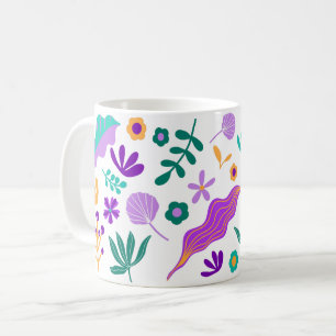 Mug Fleurs et Feuilles modernes