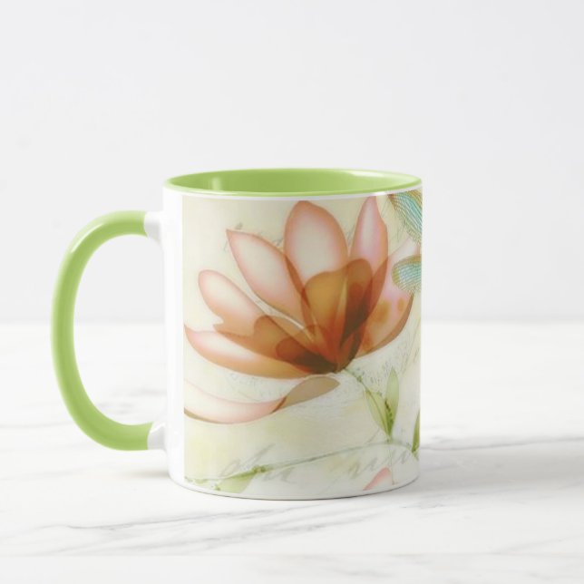 Mug Fleurs et libellule (Gauche)