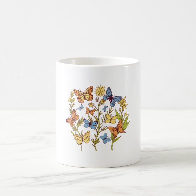 Mug Fleurs et papillons (Centre)