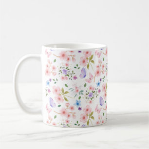 Mug Fleurs et Papillons