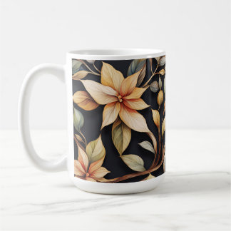 Mug Fleurs et vignes élégantes