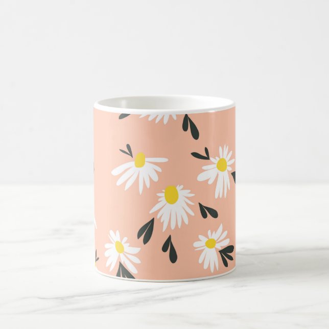Mug Fleurs étanches : Pétales Délicates, Design Gras (Centre)