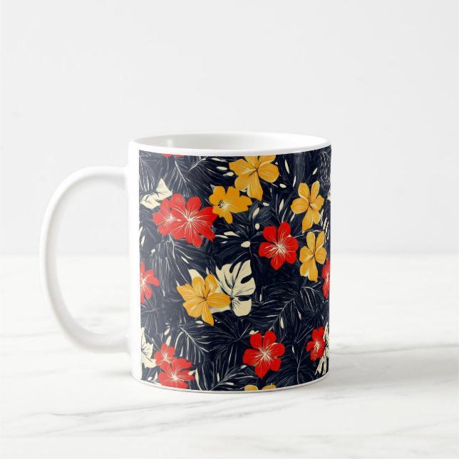 Mug Fleurs exotiques Motif Floral (Gauche)