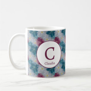 Mug Fleurs féminines romantiques personnalisées de pri