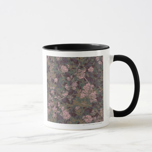 Mug Fleurs, feuilles, et camouflage (Droite)