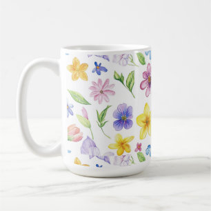Mug Fleurs Floral Pattern Sublimation-95651