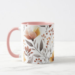 Mug Fleurs Floral Pattern Sublimation-95653