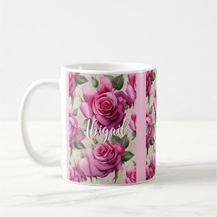 Mug Fleurs florales de belles roses roses roses person