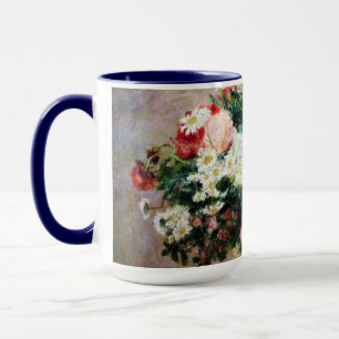 Mug Fleurs florales Roses rouges Roses blanches