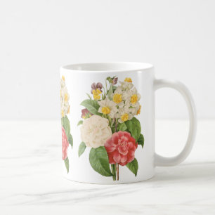 Mug Fleurs Florales Vintage Camélia Jonquilles par Red