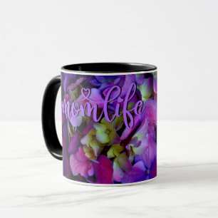 Mug Fleurs florales violettes élégantes Best Mom Eer