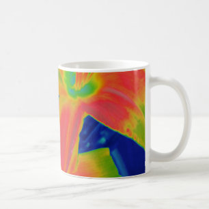 Mug fleurs fluorescentes