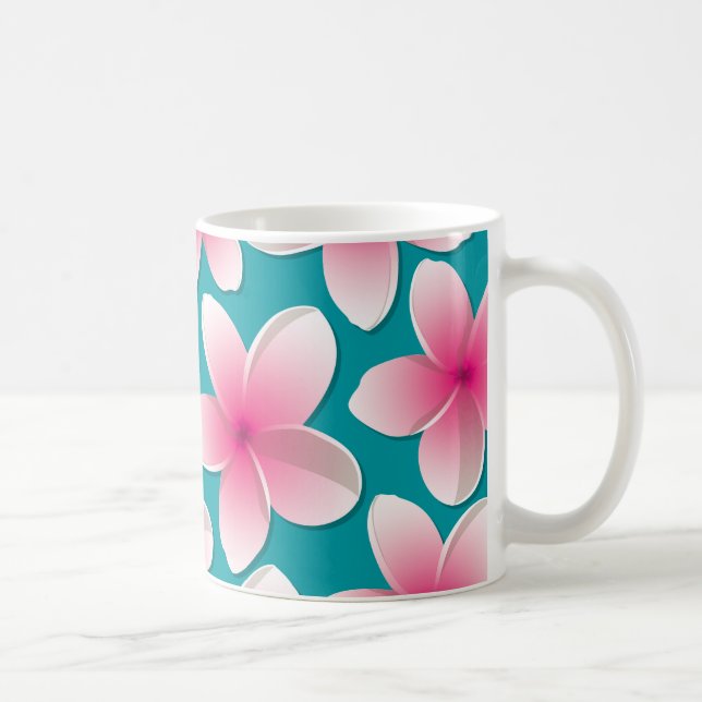 Mug Fleurs frangipani/Plumeria (Droite)