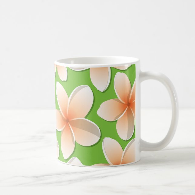 Mug Fleurs frangipani/Plumeria (Droite)